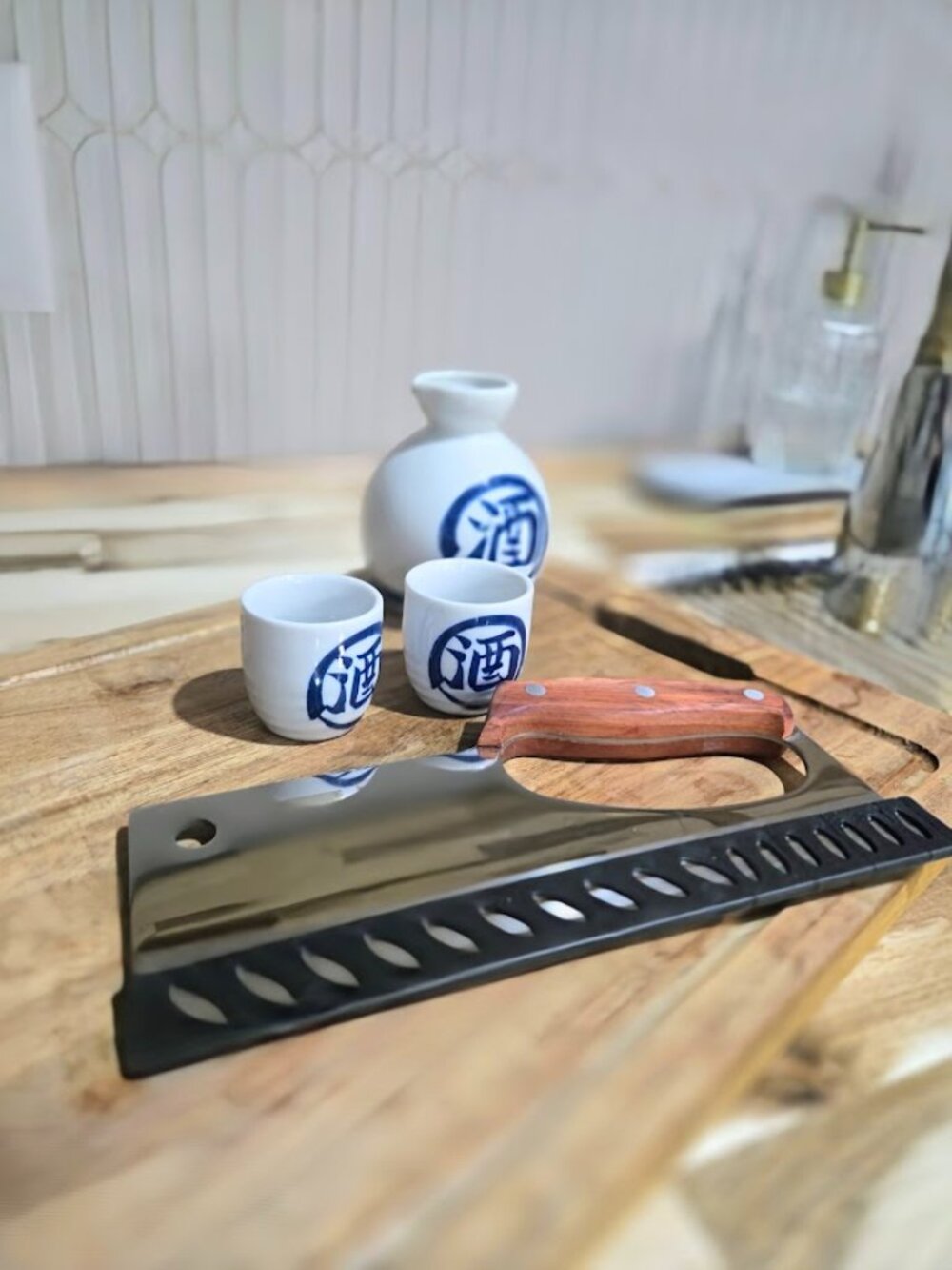 NIB Ai Tie Jiang Heavy Duty Stainless Steel Meat Cleaver Knife